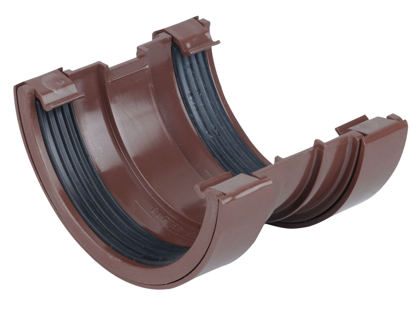 OSMA 0T009 ROUND PVCU GUTTER UNION 112mm 0T009N BROWN