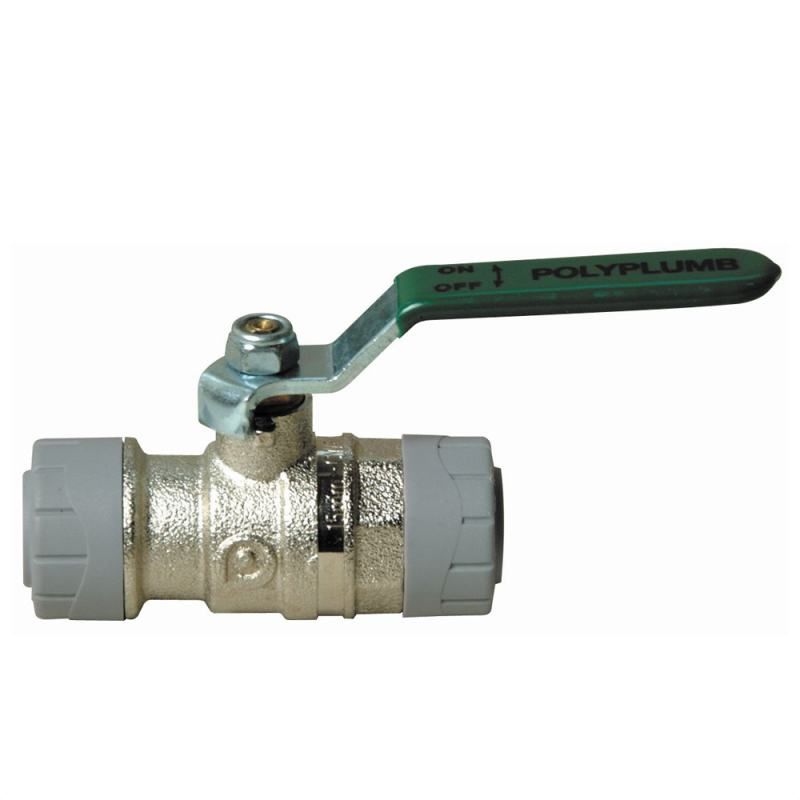 POLYPIPE POLYPLUMB 1/4" TURN BALL VALVE 15mm PB6715