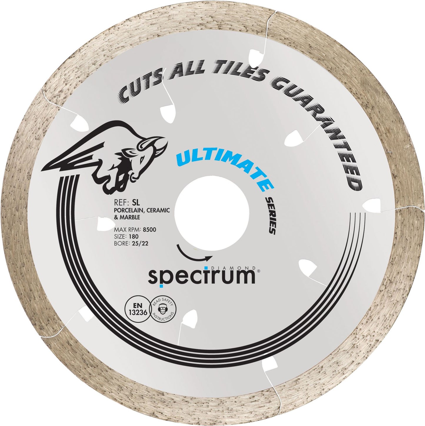 SPECTRUM SL180/25/22 180MM SL PRO CERAMIC STONE DIAMOND DISC