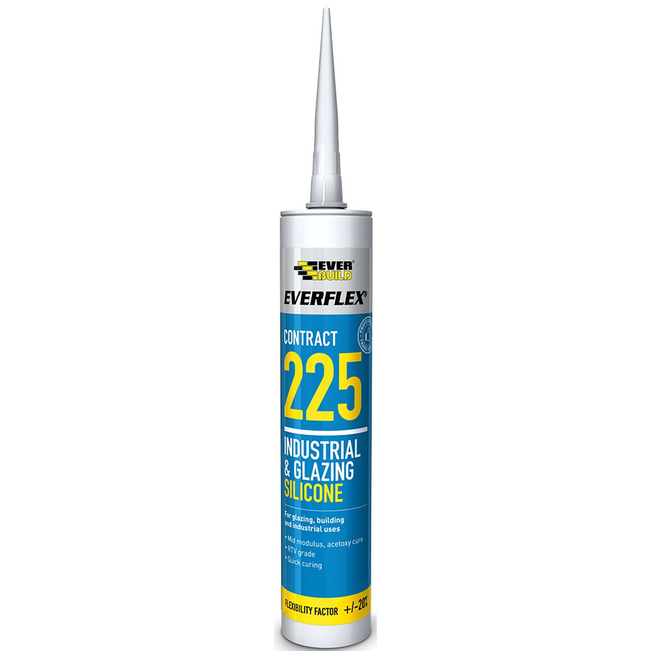 Everbuild 225 Industrial & Glazing Sealant Translucent 225TR