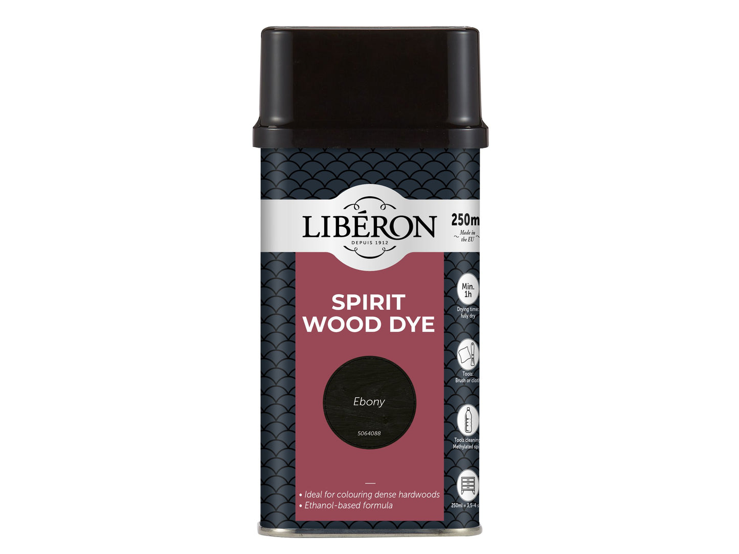 LIBERON SPIRIT WOOD DYE 250ml EBONY LIBWDSE250N