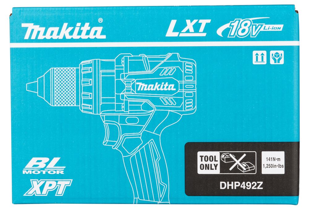 MAKITA DHP492Z 18V LXT BRUSHLESS COMBI HAMMER DRILL (BODY ONLY )