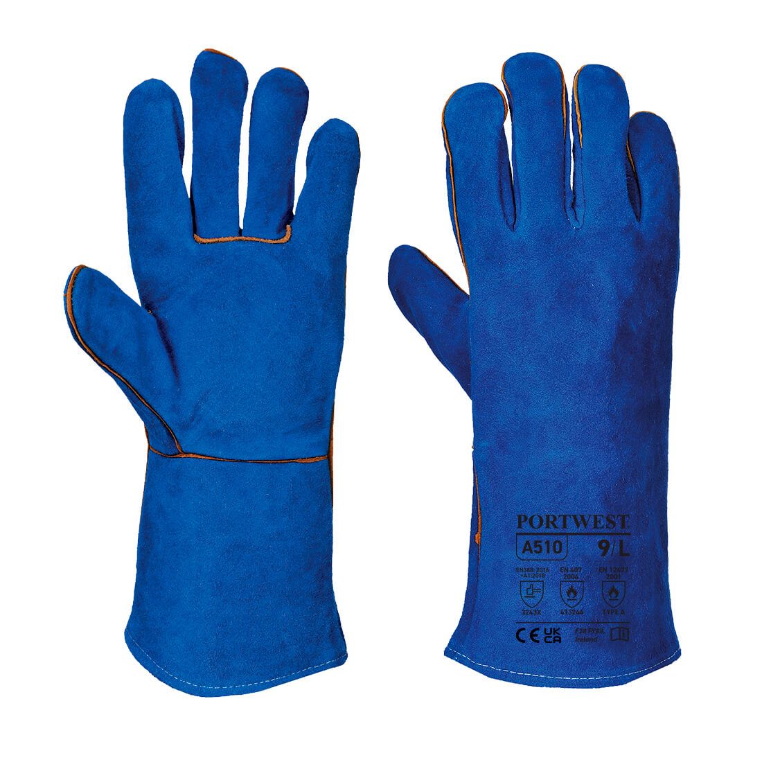Welders Gauntlet, XL, , Blue