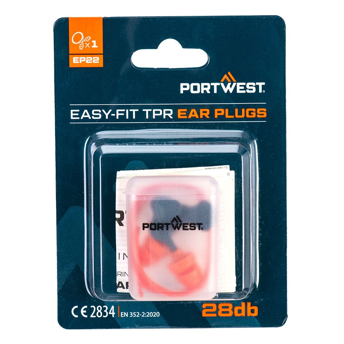 Easy Fit TPR Corded (1 Pair), , R, Orange