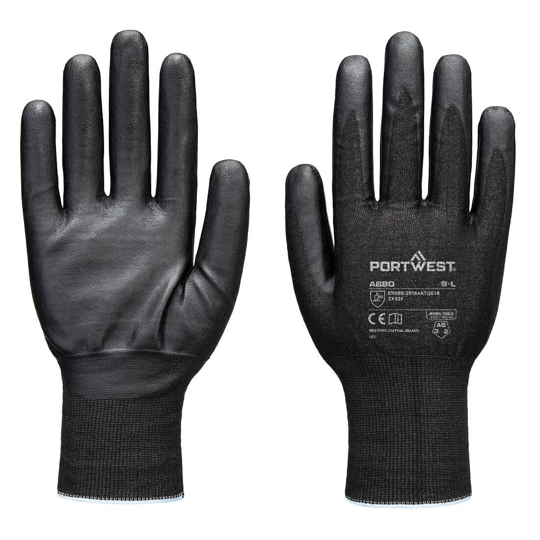 Cut F21 Nitrile Tungsten Glove A9 , L, R, Black