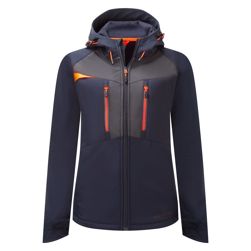 DX4 Women's Softshell (3L), L, R, Navy