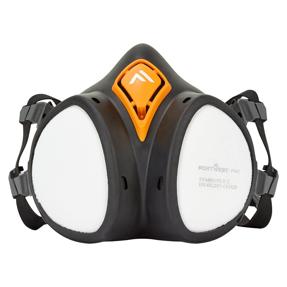 ABEK1P3 Ready to use Half Mask, , R, Black