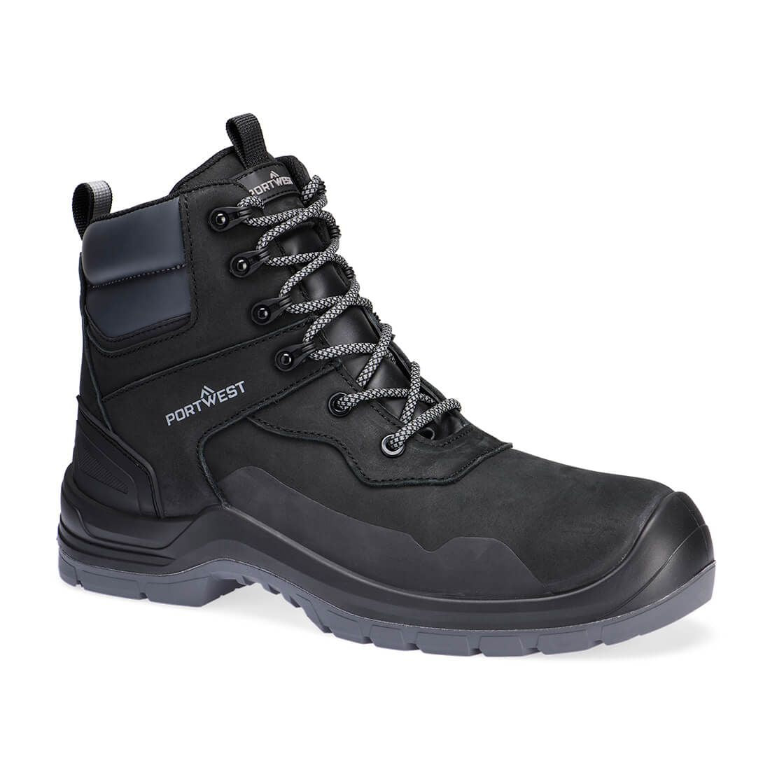 Composite Nubuck Ankle Boot S7L LG FO SR SC, 36, R, Black