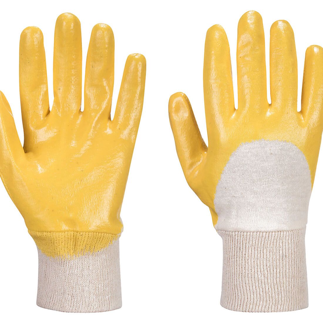 Nitrile Light Knitwrist, L, R, Yellow