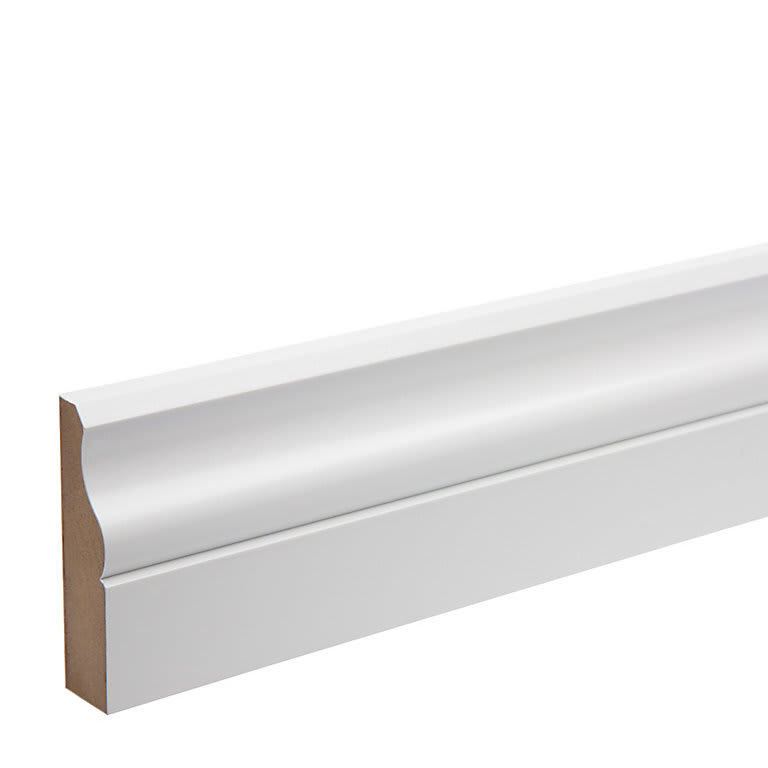 18mm x 68mm MDF White Primed Ogee Architrave 4400mm