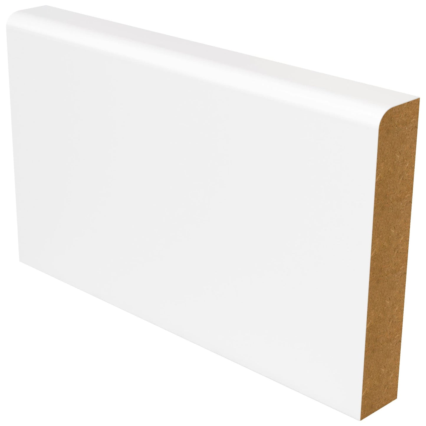 18mm x 69mm MDF White Primed Pencil Round Skirting Board 4200mm