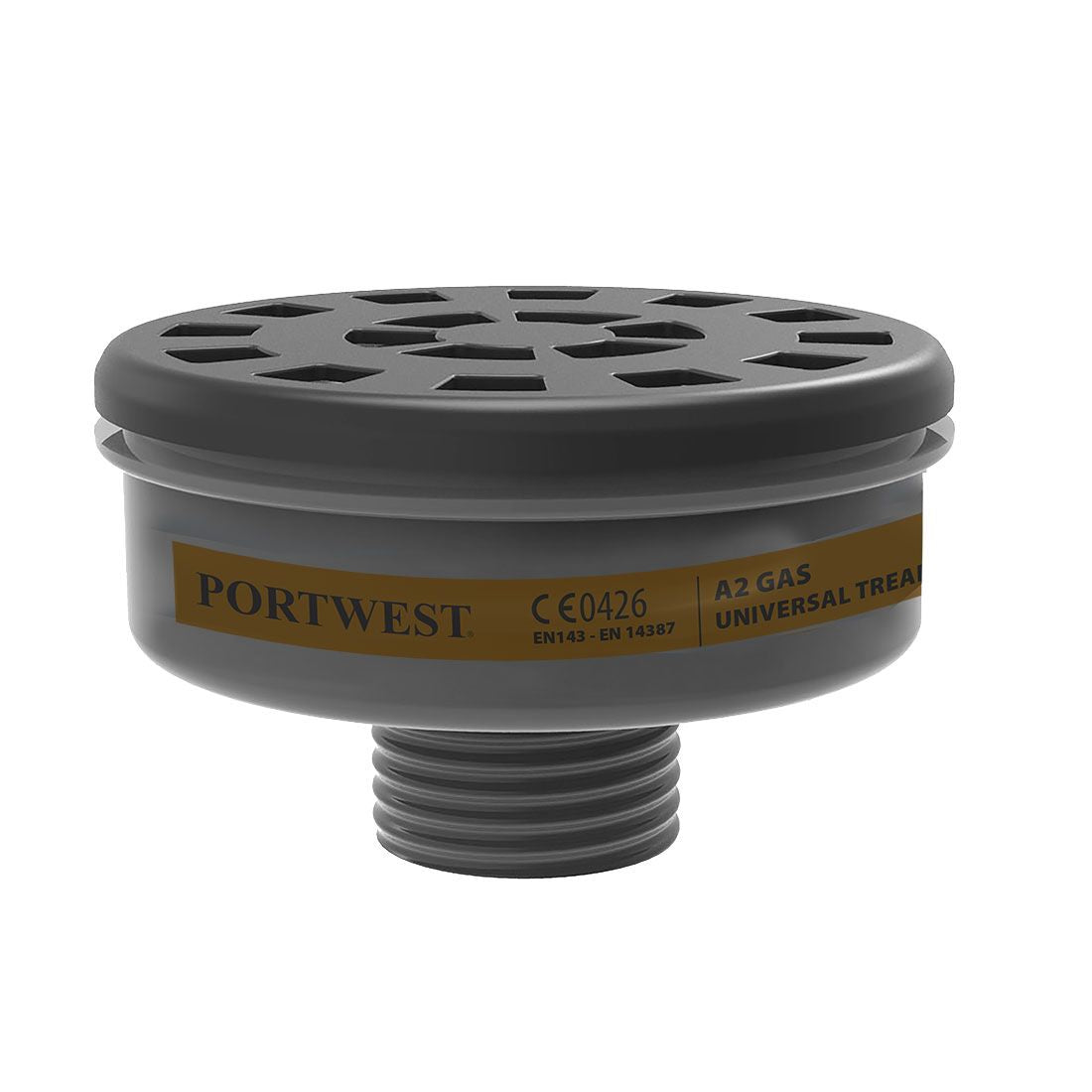 A2 Gas Filter Universal Thread (Pk6), , R, Black