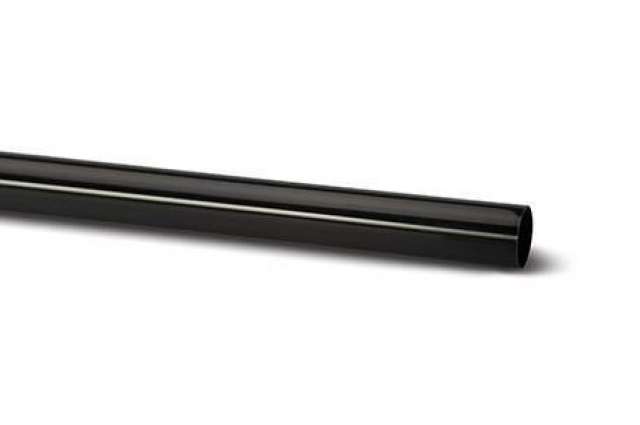 68mm Round Downpipe Black 5.5m
