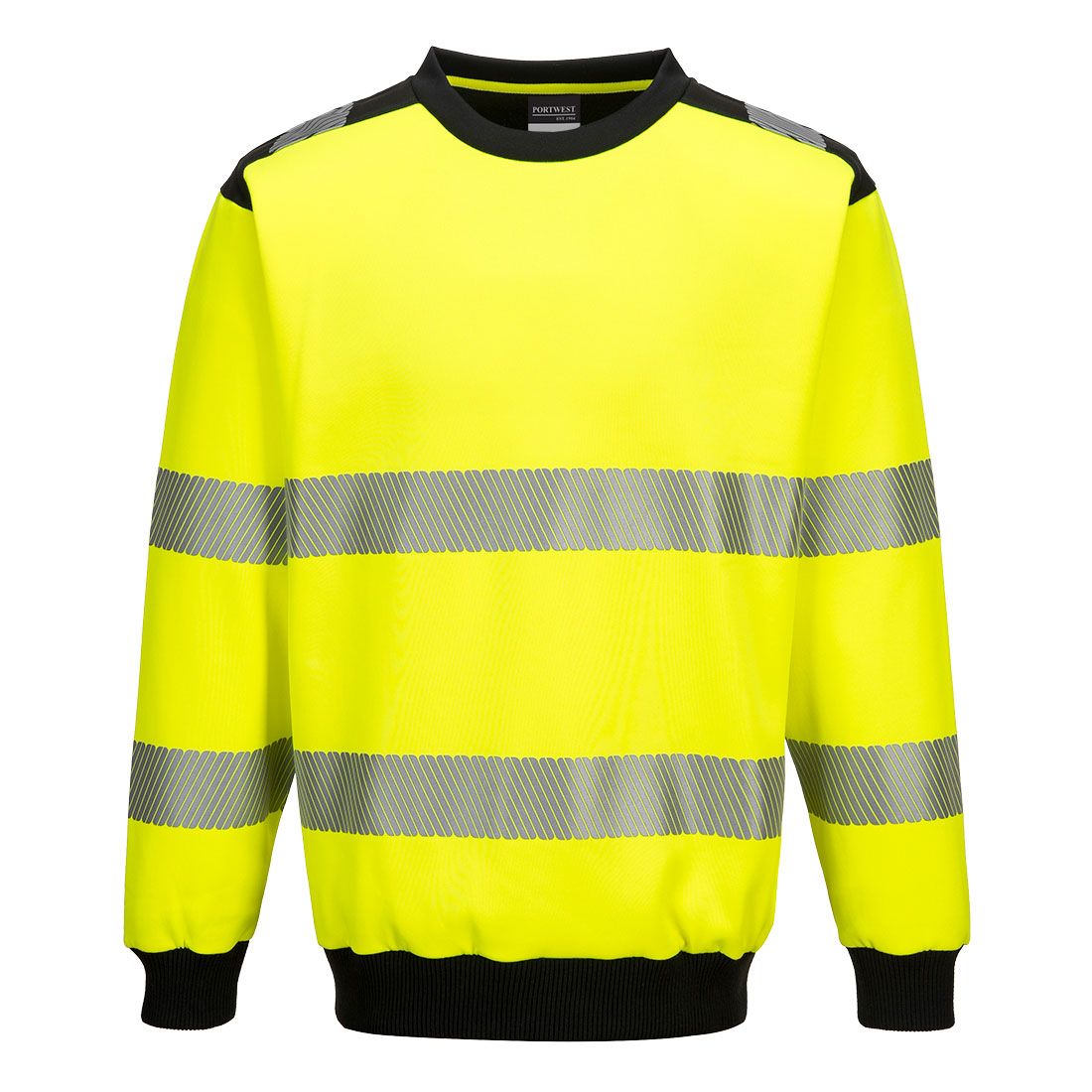 PW3 Hi-Vis Sweatshirt, 4XL, R, Yellow/Black