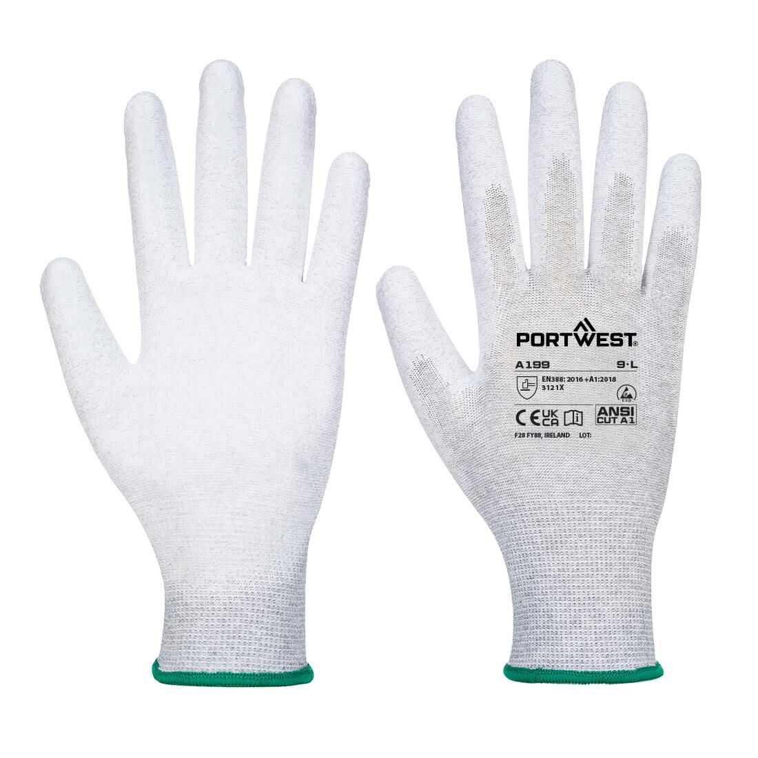 ESD 13 PU Palm Essential Multipack (Pk12), L, R, Grey