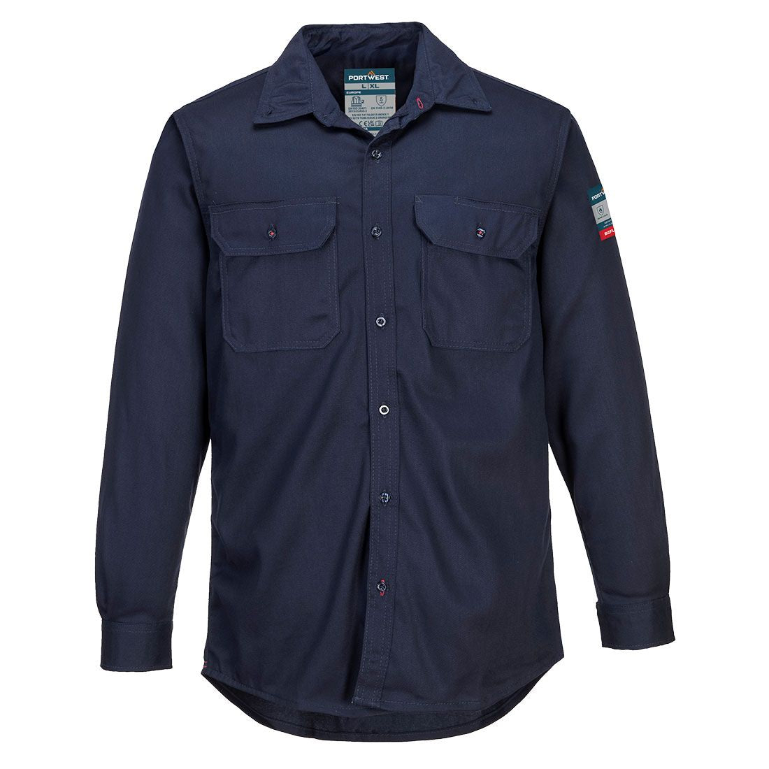 Bizflame 88/12 FR Shirt, 4XL, R, Navy