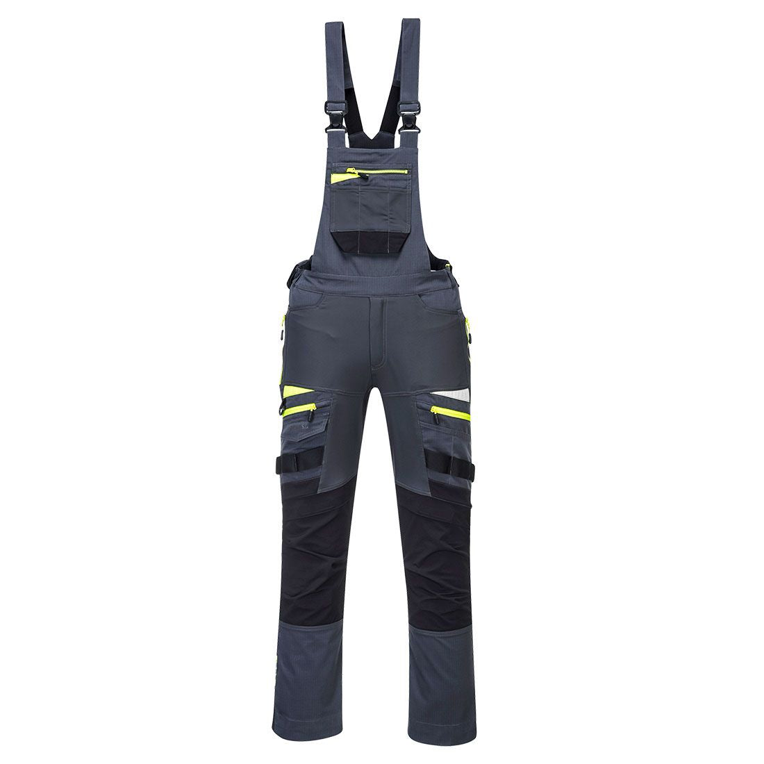 DX4 Work Bib and Brace, L, R, Metal Grey