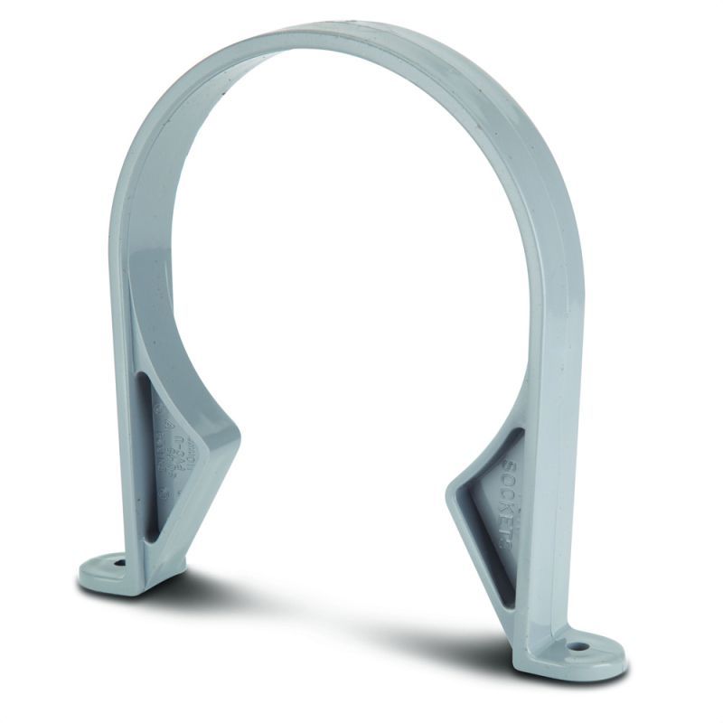 POLYPIPE SOIL PIPE BRACKET SOCKET 110mm SC45 SC45G GREY