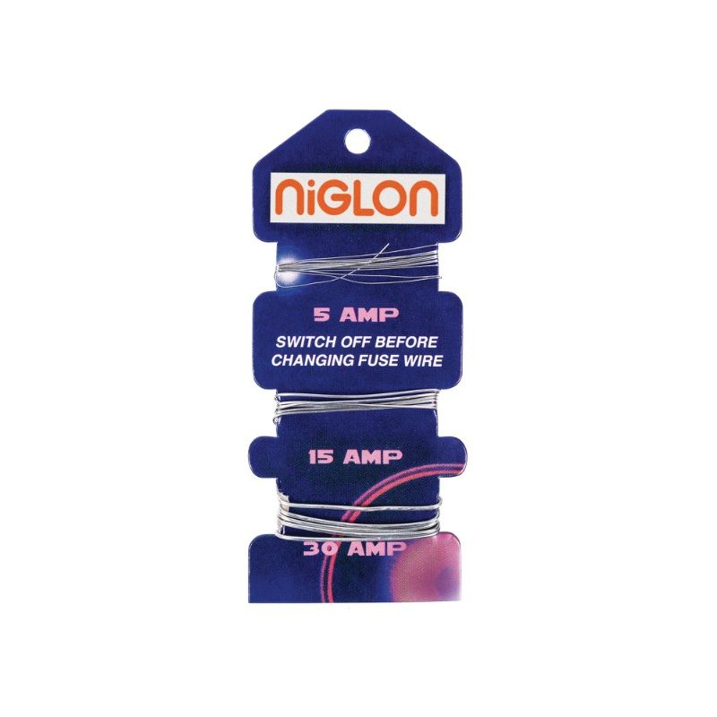 NIGLON FWC30 FUSE WIRE CARD 5A 15A 30A