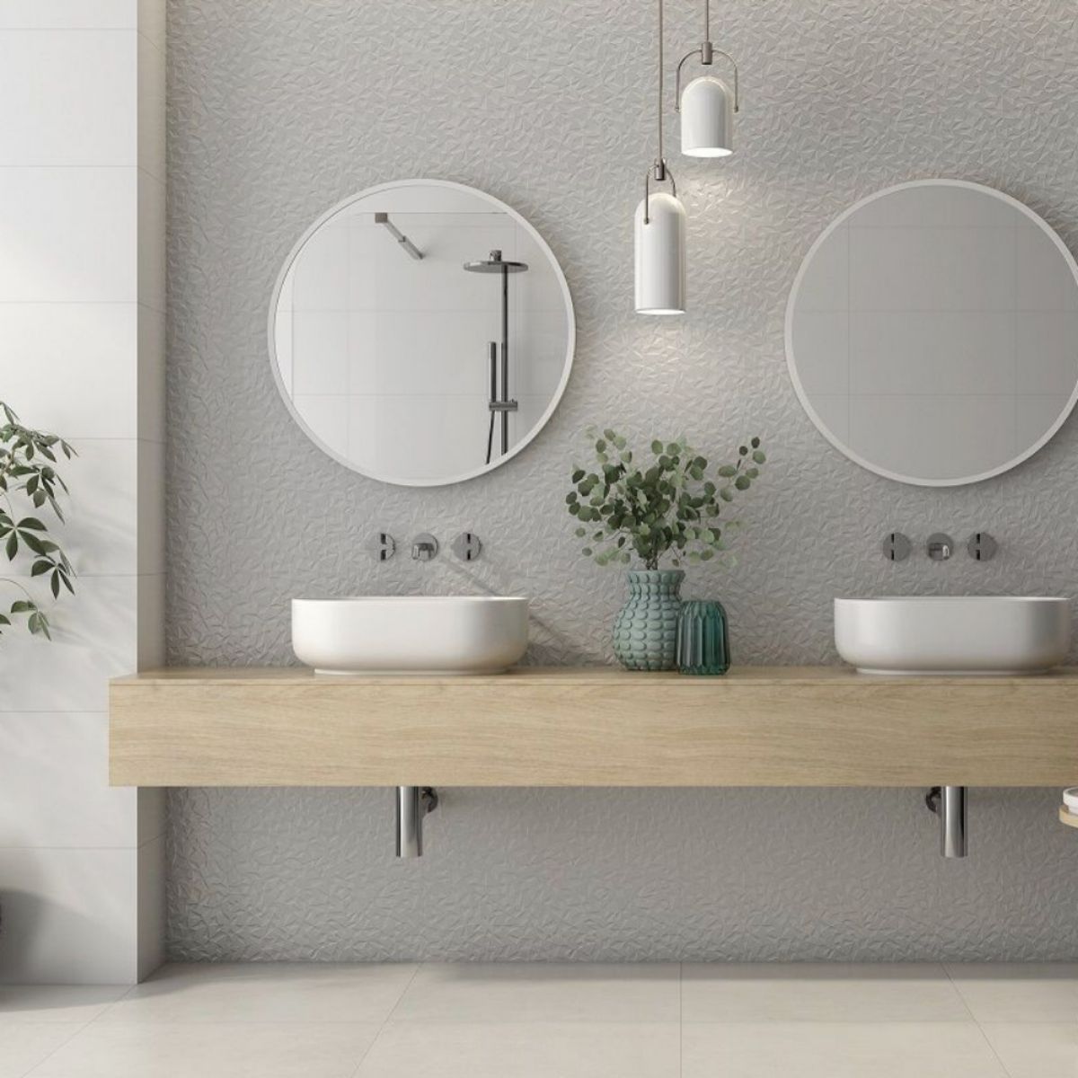 YTC CO6030ARWHD ARKITEKT TILE 595 x 295mm WHITE DÉCOR (5.70 TILES PER M2)