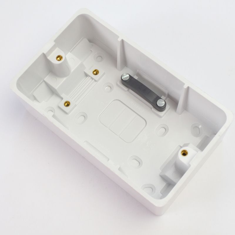 HAGER WMPB2/46CC SURFACE BOX TWIN 46MM