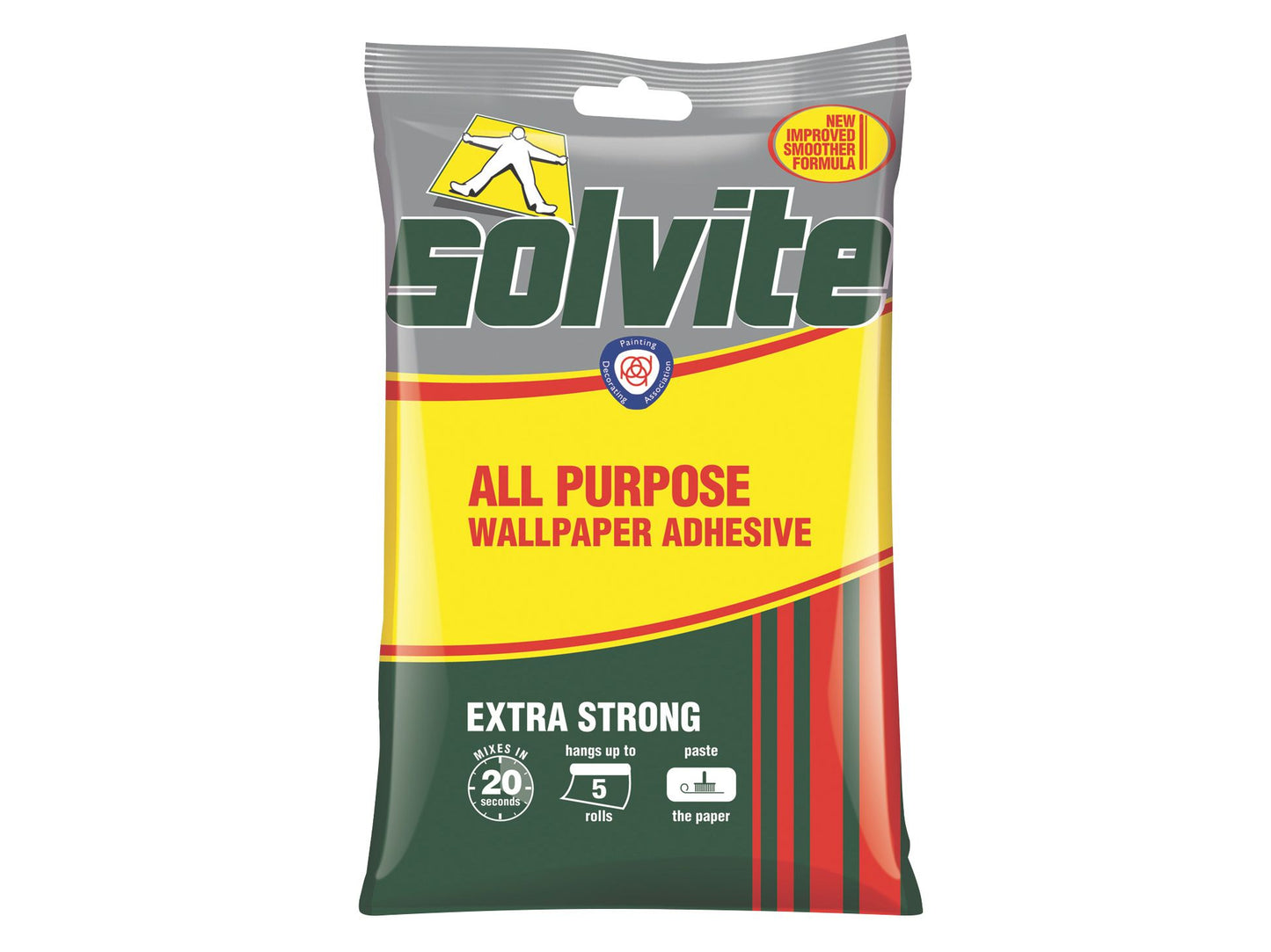 SOLVITE SLV1591219 5 ROLL ALL-PURPOSE WALLPAPER ADHESIVE