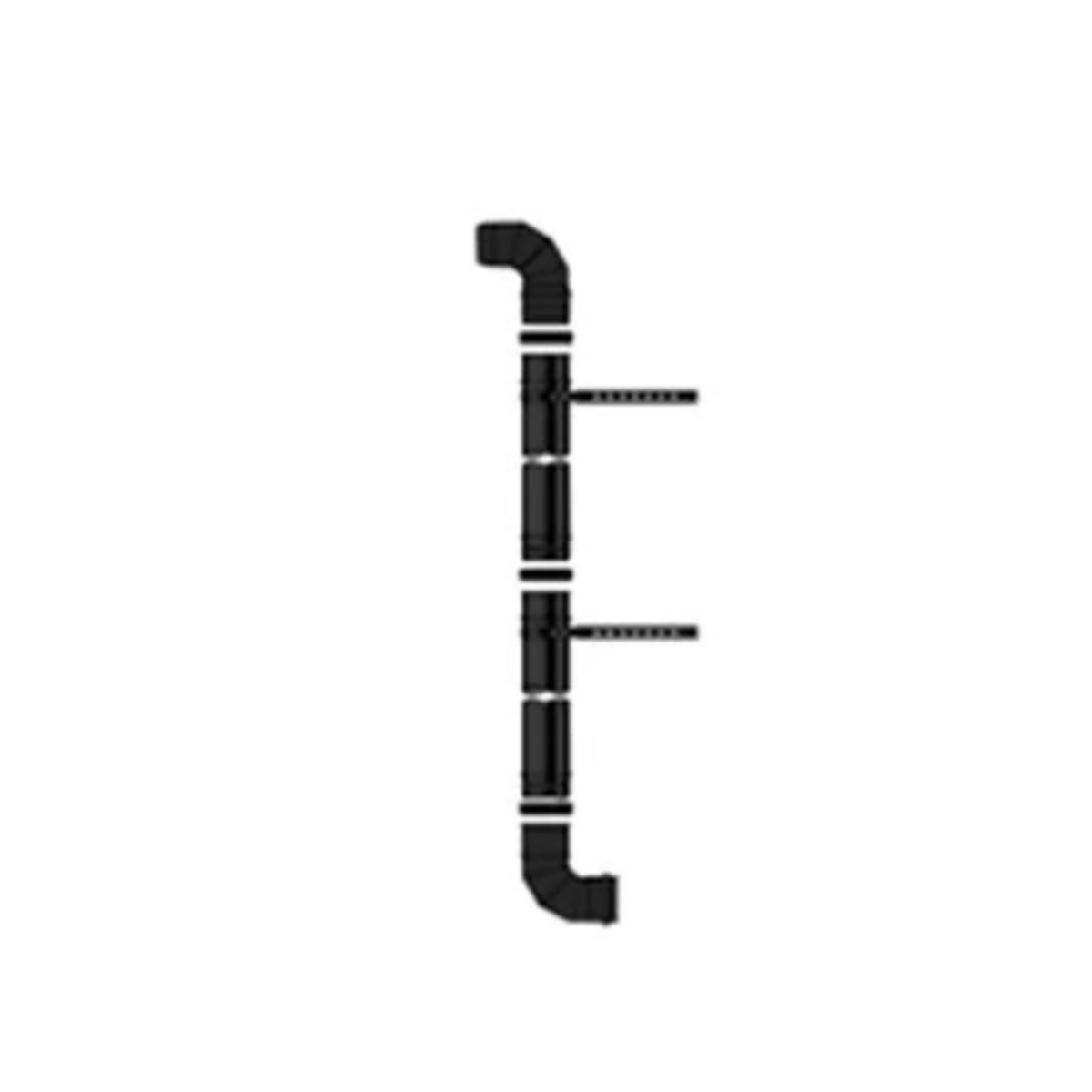 GRANT PLUME DIVERTER KIT 80mm x 2m 12/26kw BLACK GPDA90B