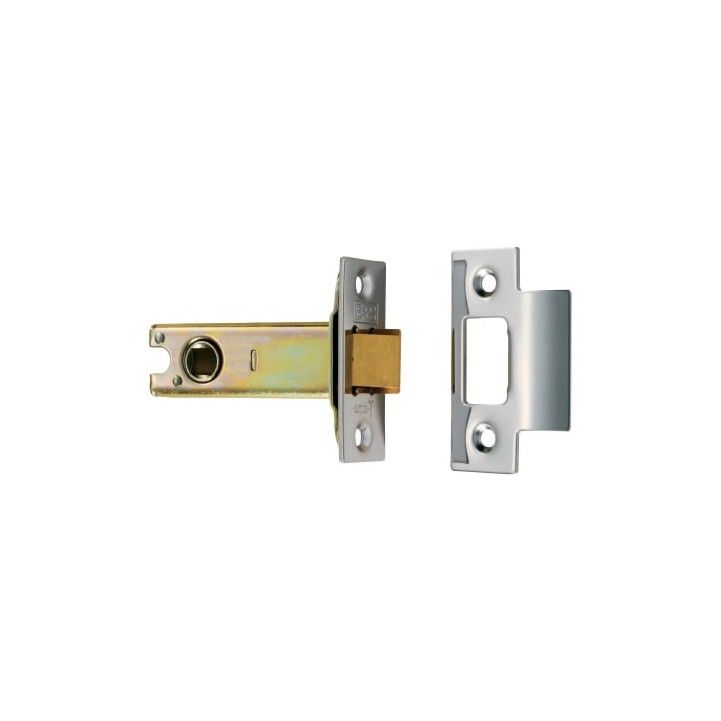 ELECTRO BRASS / SATIN STAINLESS 64mm EASI T HEAVY SPRUNG MORTICE LATCH TLS5025EB/SSS