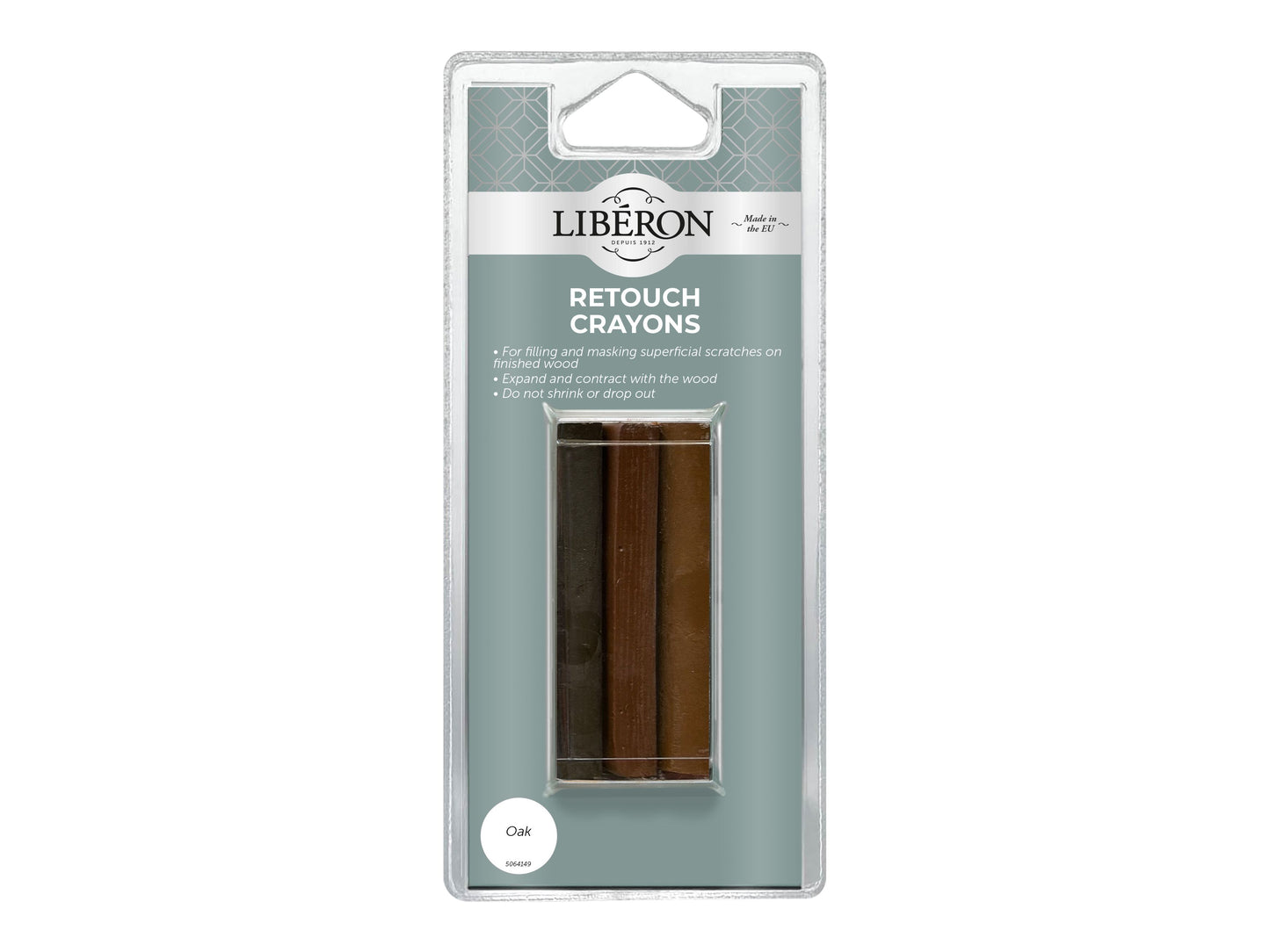 LIBERON SCRATCHED WOOD RETOUCH CRAYONS (PACK 3) OAK LIBRCON