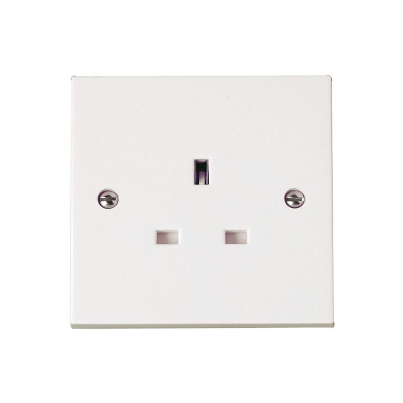 CLICK PRW030 UNSWITCHED SOCKET 1GANG 13A WHITE