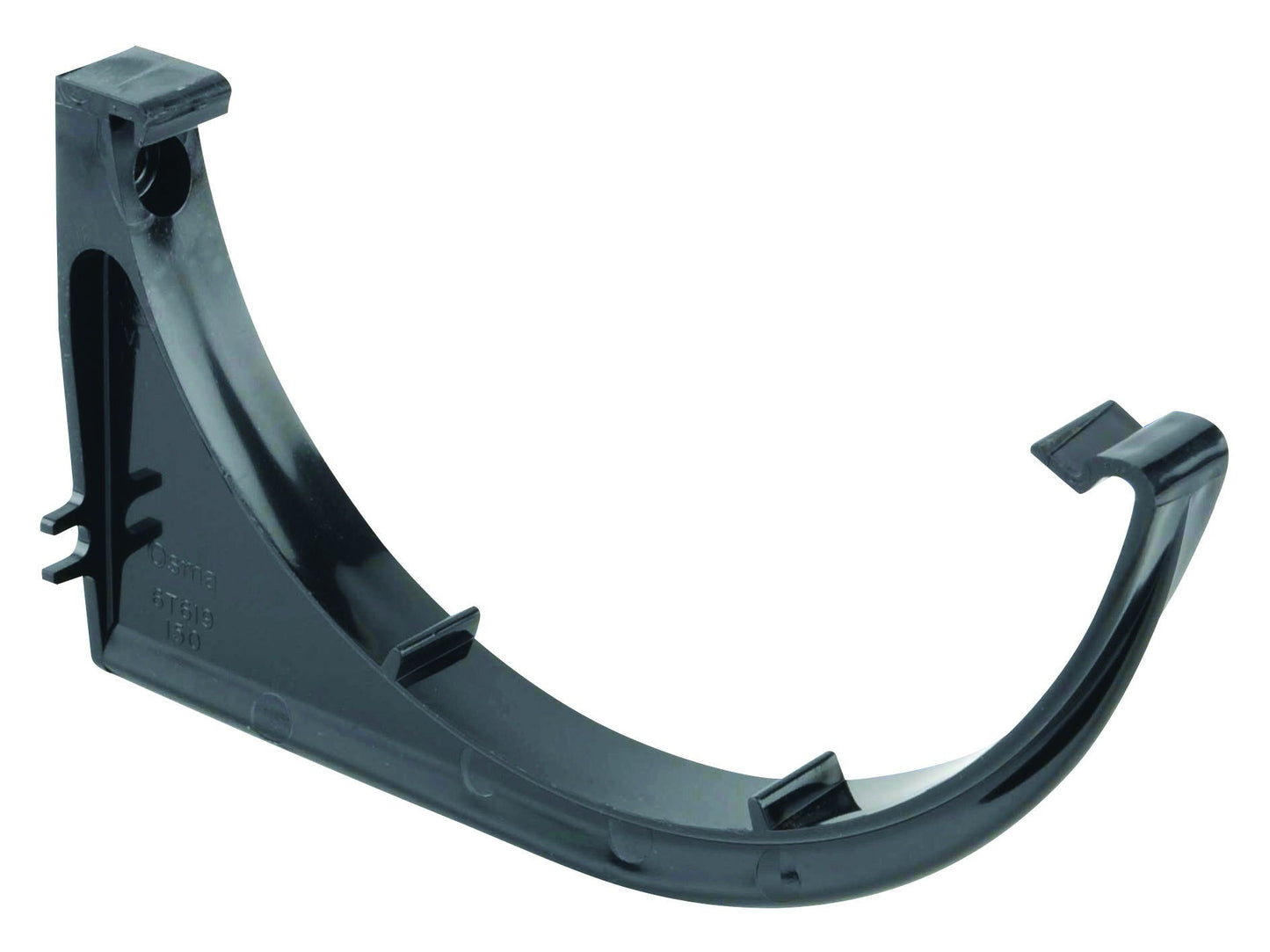 OSMAROOFLINE 6T619 PVCU GUTTER SUPPORT BRACKET 150mm 6T619B BLACK