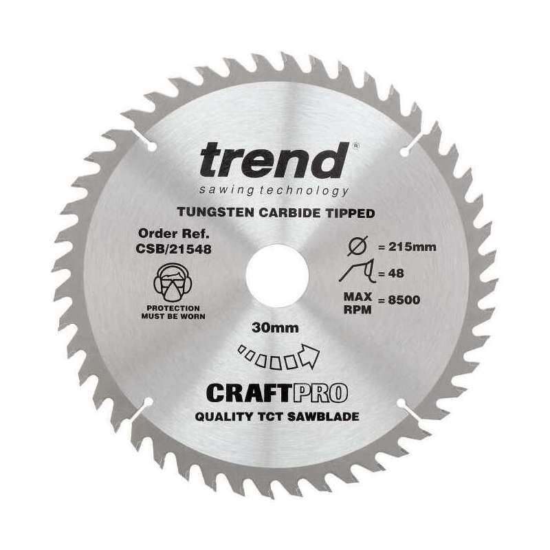 TREND CSB/21548 CRAFT SAW BLADE 215MM X 48T X 30MM