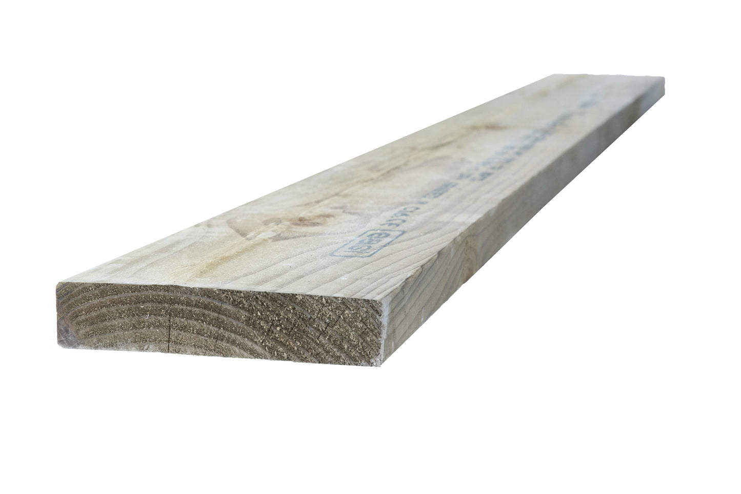BSW 75 x 100mm x 3.6m SAWN GREEN TREATED HOMEGROWN TIMBER C16 EASED EDGE <70x95> FSC