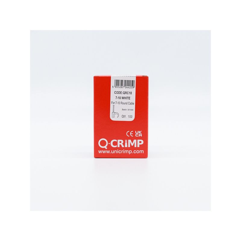 CABLE CLIP RD 7-10mm WHITE (PACK 100) ARC10