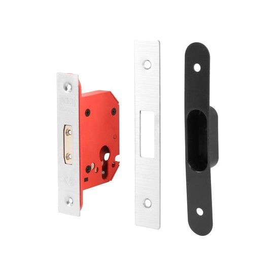 UNION STRONGBOLT EURO PROFILE DEADLOCK 63mm 63mm SATIN CASE ONLY JL21EUS-SS-2.5