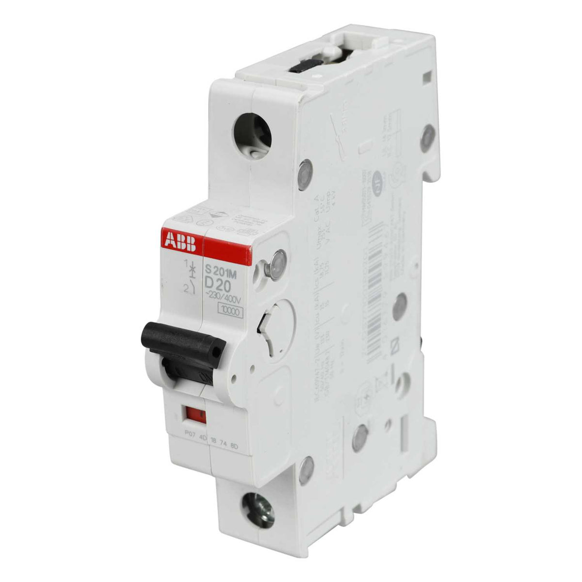ABB 20A Single Pole 10kA D Curve MCB
