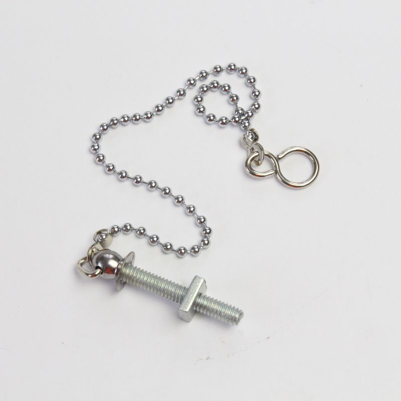 EMBRASS EP PRE-PACK BALL CHAIN C/W METAL STAY 12" CHROME 200147-PAC
