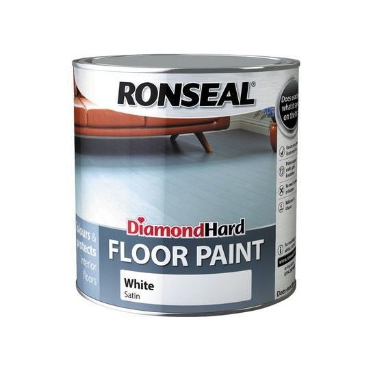 RONSEAL DIAMOND HARD FLOOR PAINT 2.5l WHITE 35753