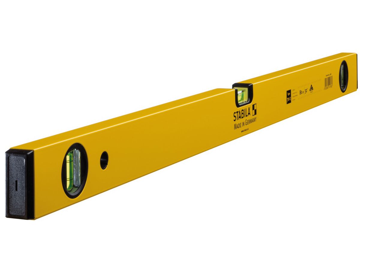 STABILA STB70232 DOUBLE PLUMB SPIRIT LEVEL 32"