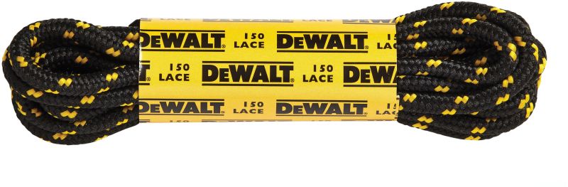 DEWALT DEWLACESPAIR BOOT LACES 150cm BLACK (PAIR)