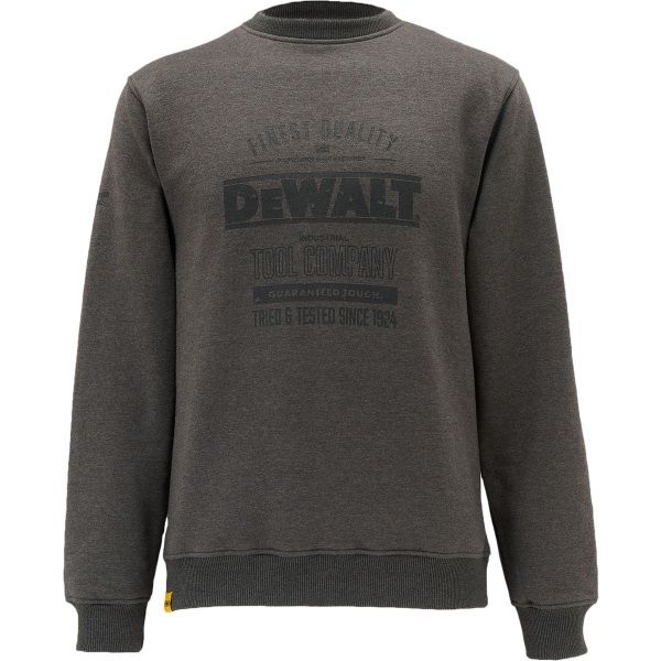 DEWALT DELAWARE GREY CREW NECK SWEATSHIRT MEDIUM