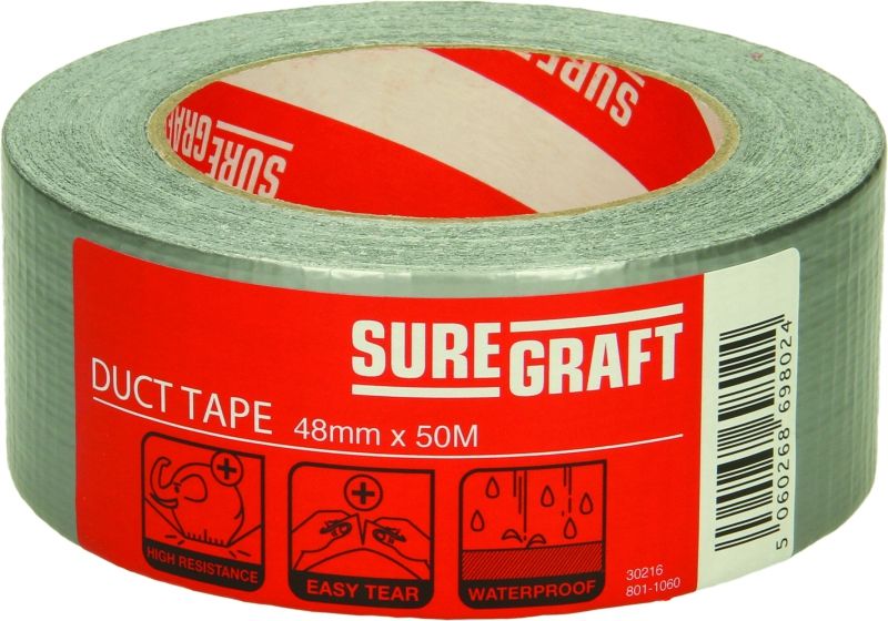 SUREGRAFT SILVER DUCT TAPE 48MMX50M