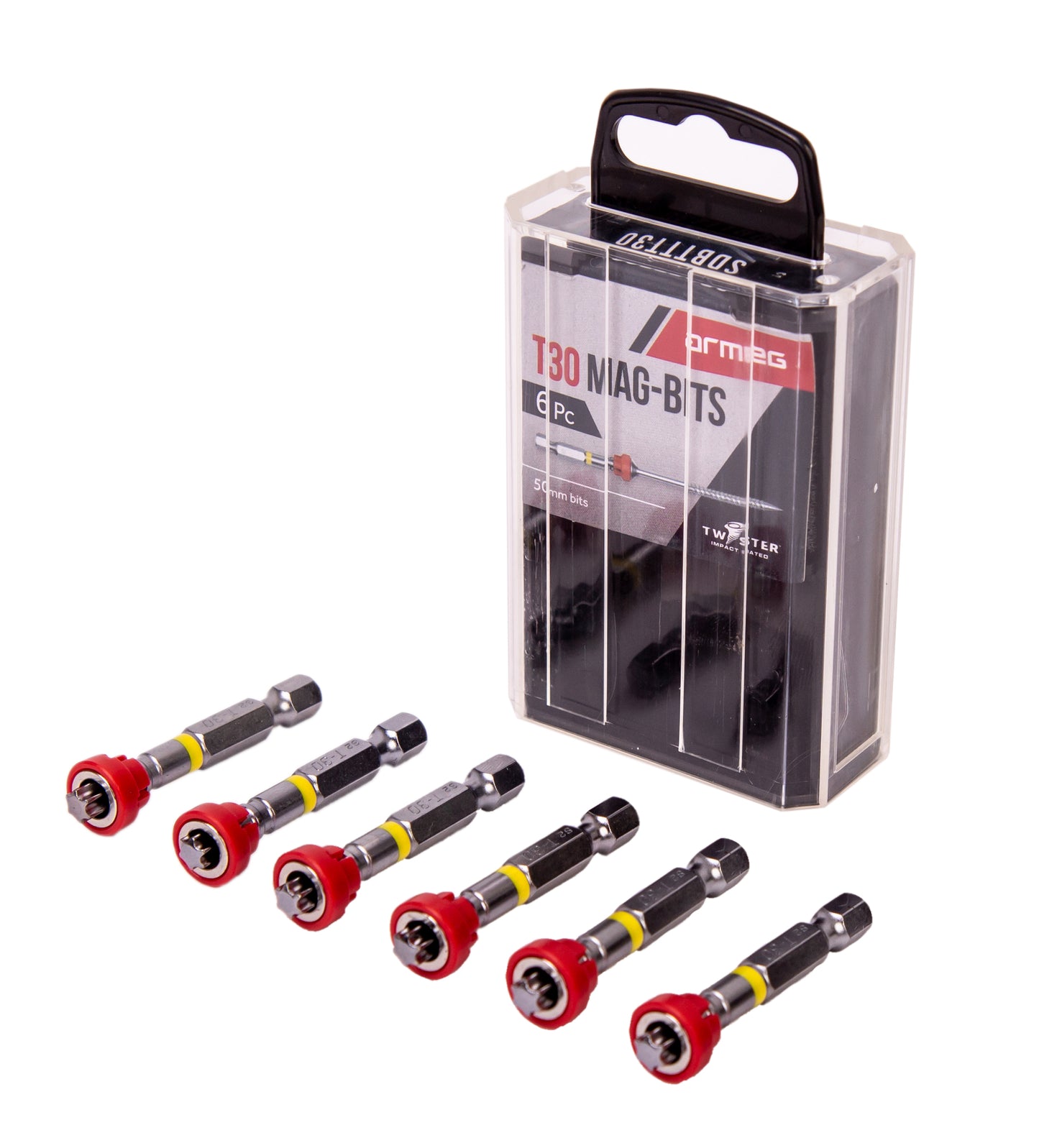 Armeg Tic-Tac T30 Magnetic Screwdriver Bits (Pack of 6)
