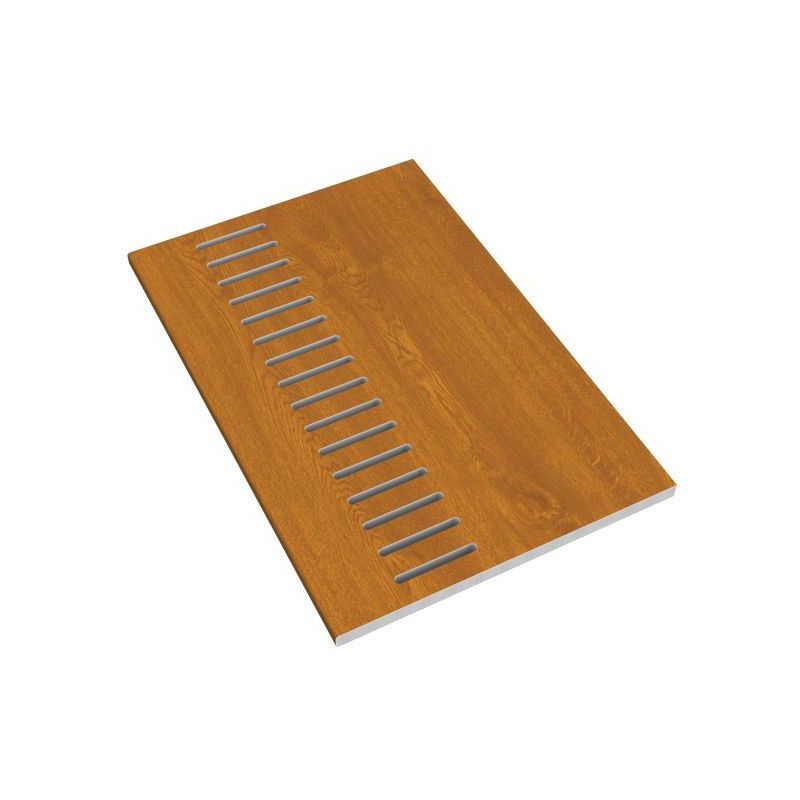 FREEFOAM VENTED GENERAL PURPOSE BOARD 5m x 300mm WOODGRAIN OAK GPBV300WGO