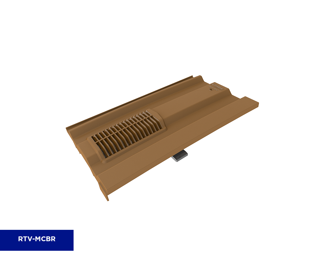 TIMLOC MINI CASTELLATED ROOF TILE VENT BROWN RTV-MCBR