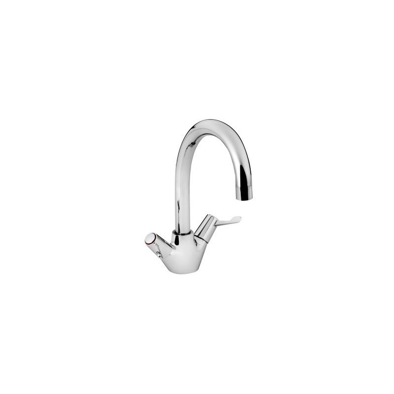BRISTAN VAL2SNKCCD LEVER CERAMIC DISC MONOBLOC SINK MIXER C/W 3" LEVERS CHROME