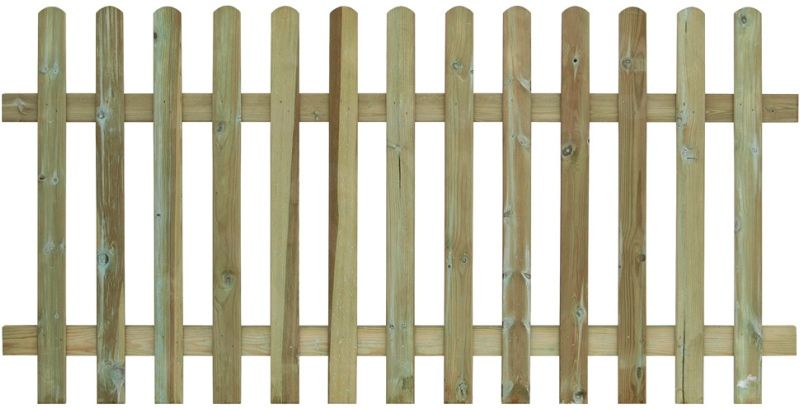 GRANGE RTP12 ROUND TOP PALISADE PANEL 1.2 x 1.8m GREEN