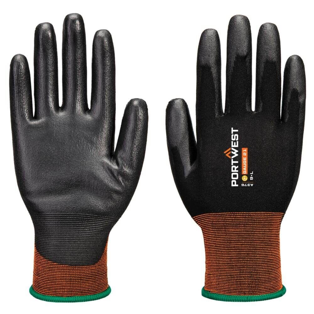 GP Grip 21 PU Glove, L, R, Black
