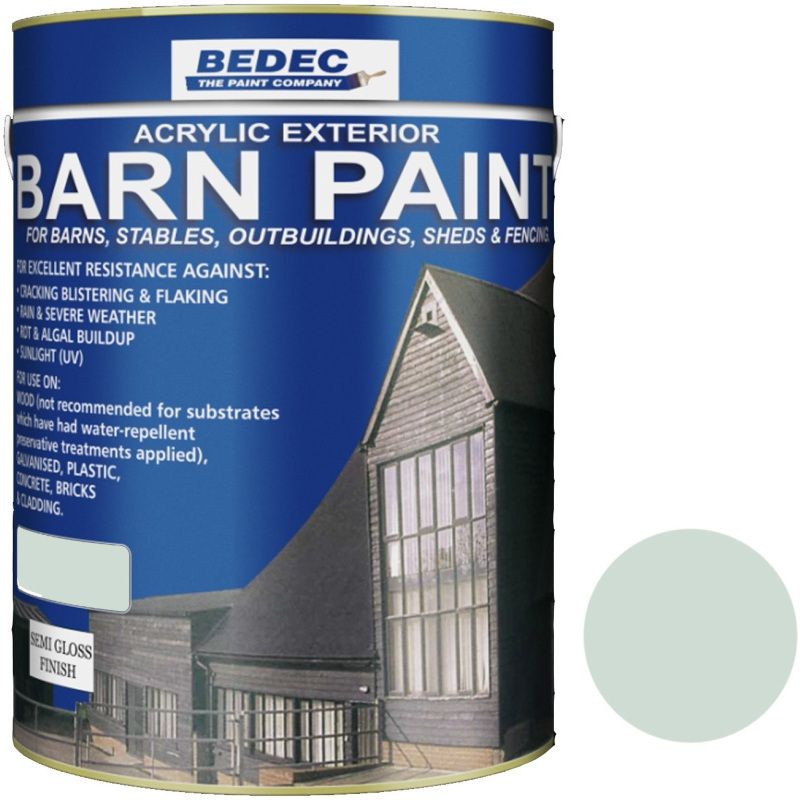 BEDEC SEMI GLOSS BARN PAINT 5l WOODLAND GREEN BEDE2AK2007/46