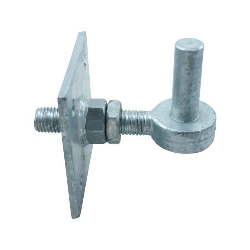 No 112F GALV ADJUSTABLE HOOK ON 4 x 4" PLATE 112F0000GV